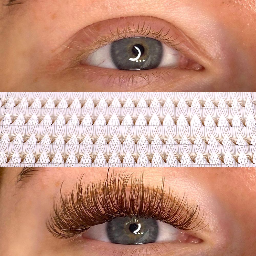 320 Bulu Mata Premade Berwarna - Eyelash Extension Russian ulasan dan harga