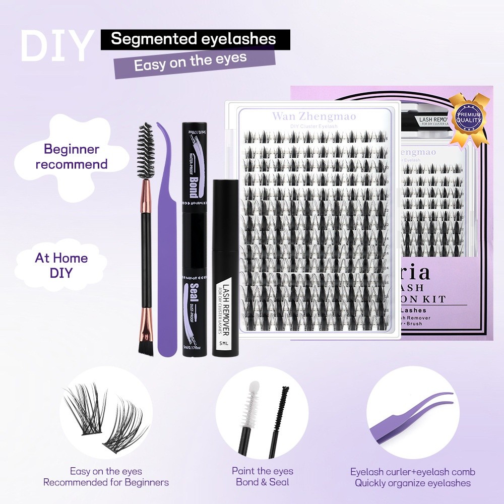 Bulu Mata Palsu Panjang 8-18mm - Eyelash Extension Natural Look ulasan dan harga